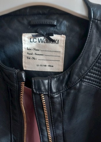 LC Waikiki cocukSiyah Deri Biker Ceket