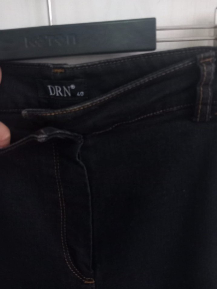 DRN Siyah Kadın Skinny Denim Pantolon - Görsel 2