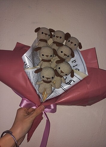 Solmayan ayıcık buket - Görsel 2