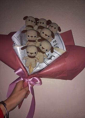 Solmayan ayıcık buket - Görsel 3