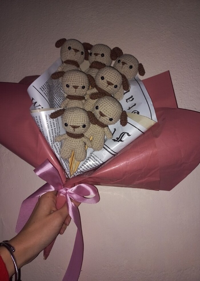 Solmayan ayıcık buket - Görsel 3