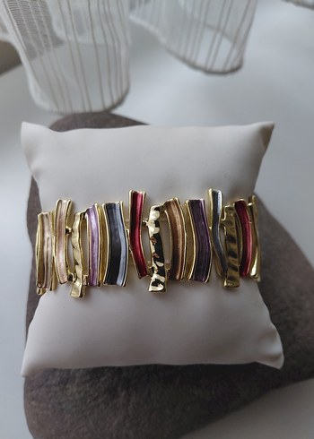 Renkli Lastikli Kadın Bileklik - Görsel 4