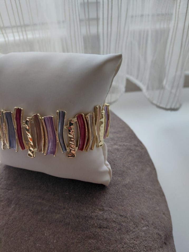 Renkli Lastikli Kadın Bileklik - Görsel 5