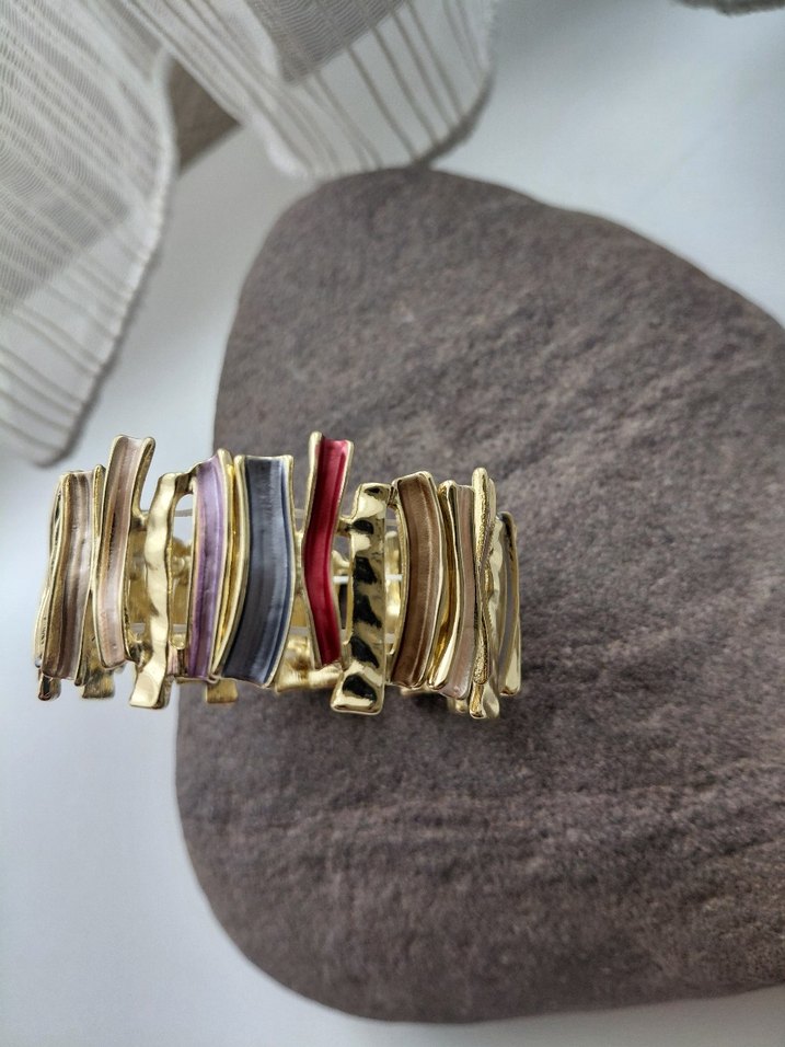 Renkli Lastikli Kadın Bileklik - Görsel 2