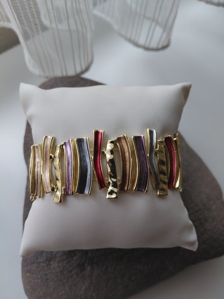 Renkli Lastikli Kadın Bileklik - Görsel 4