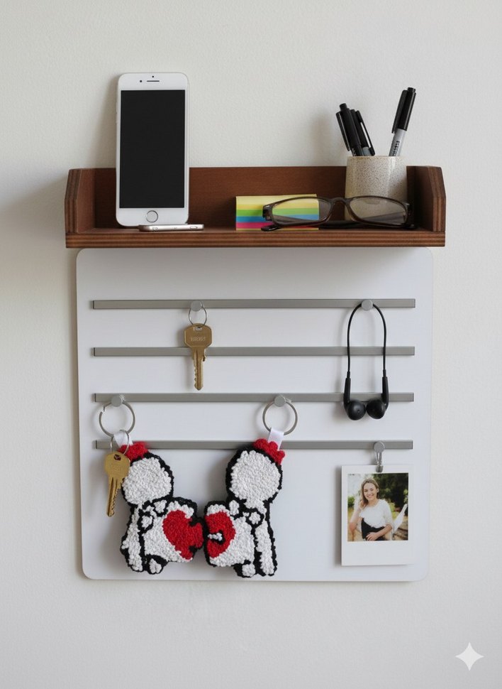 2'li Sevgili ve Çift Anahtarlığı Punch işlemeli Kalp Anahtarlık - Görsel 5