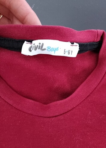 5 Yaş Beden bordo Renk Cıvıl marka erkek çocuk pijama takimi
