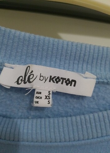 Koton Koton sardonlu sweatshirt geniş kesim