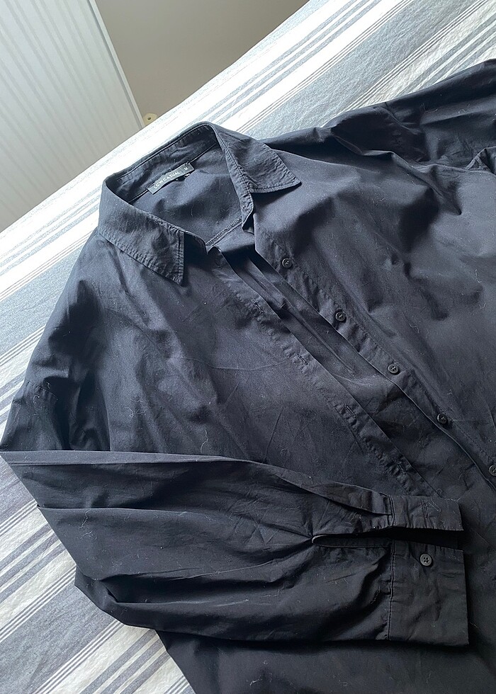 kadın siyah gömlek - Görsel 2