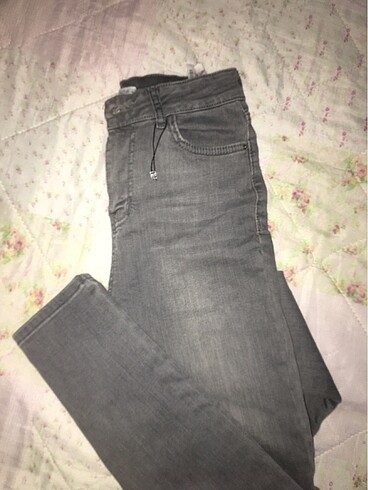 38 Beden gri Renk Gri Fulla Yüksek Bell Skinny