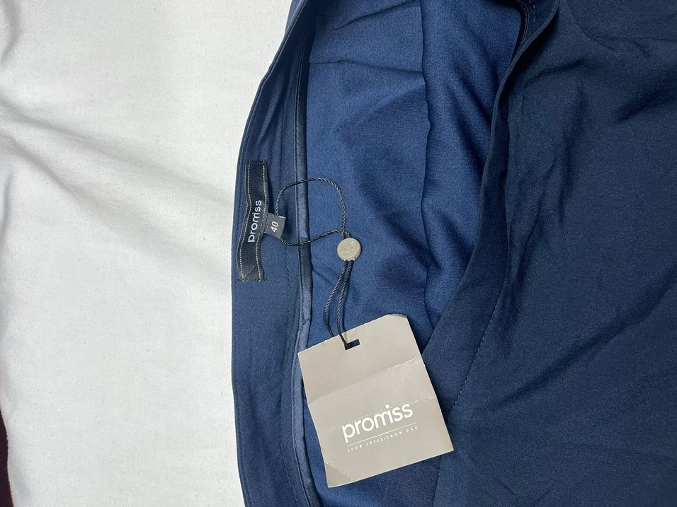 Lacivert Drapeli Midi Hamile Eteği - Görsel 3