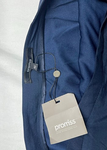 Lacivert Rahat Kesim Hamile Midi Etek - Görsel 3