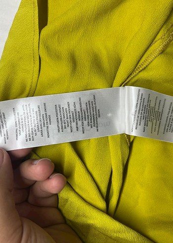 Sarı Midi Uzun Kollu Kadın Elbise - Görsel 2