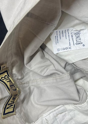 Beyaz Keten Kadın Kumaş Pantolon - Görsel 2