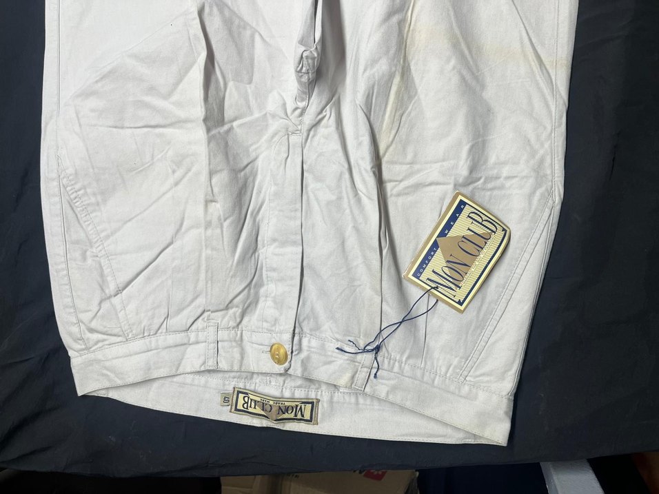 Beyaz Keten Kadın Kumaş Pantolon - Görsel 3