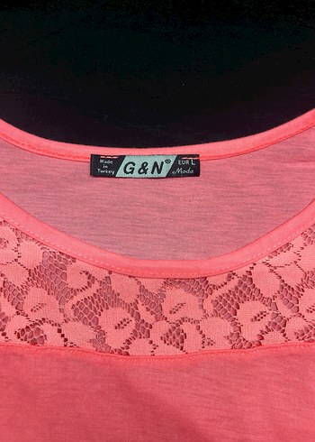 Dantelli Pembe Kız Çocuk Kolsuz Tişört - Görsel 2