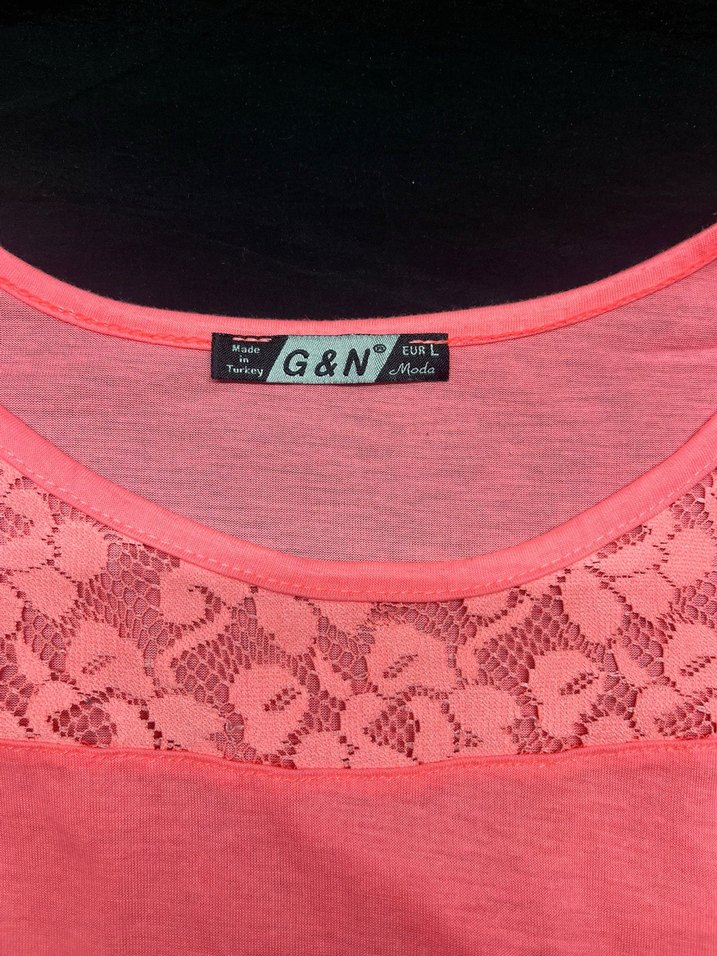 Dantelli Pembe Kız Çocuk Kolsuz Tişört - Görsel 2