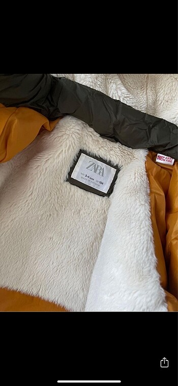 4 Yaş Beden Zara çocuk mont