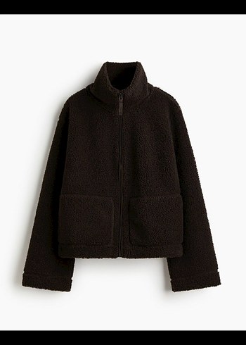 H&M H&M Kahverengi Uzun Kollu Kadın Peluş Ceket