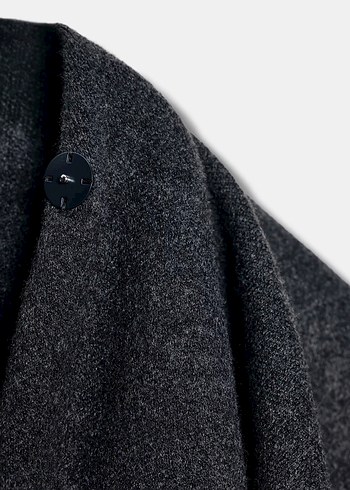 Zara fularlı triko pelerin - Görsel 5