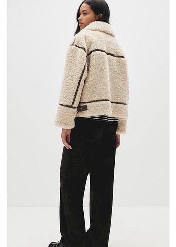 Pull&bear peluş mont - Görsel 3