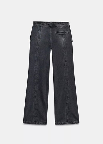 Zara Zw Collection Fermuarlı Jean - Görsel 4