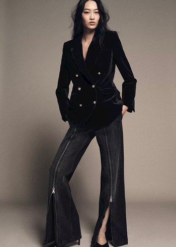 Zara Zw Collection Fermuarlı Jean - Görsel 2