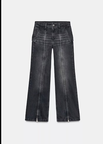 Zara Zw Collection Fermuarlı Jean - Görsel 3