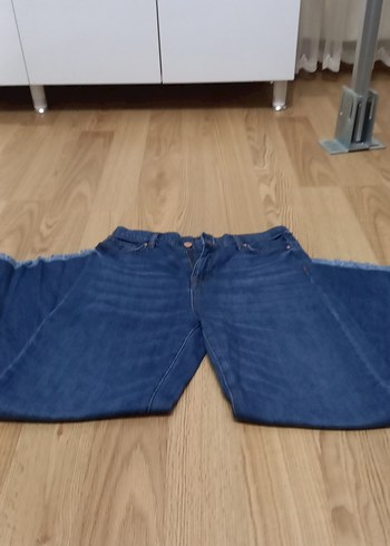 Roman Marka Kadin Lacivert Salas Midi Denim Jean