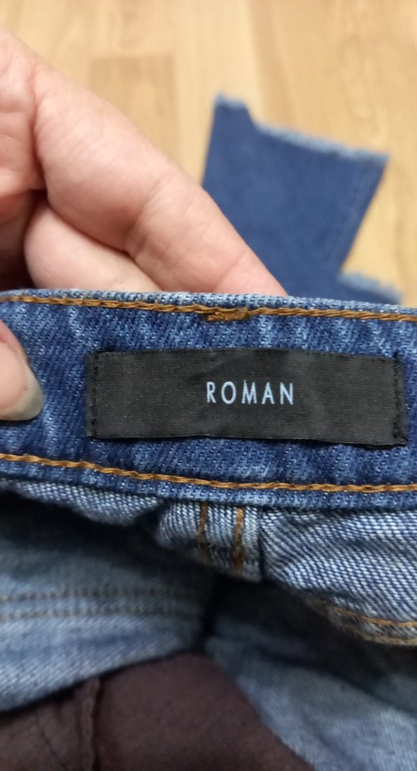 Kadın Lacivert Salaş Midi Denim Jean — görsel 3/7