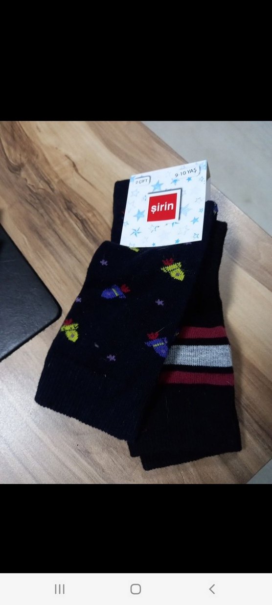 Erkek Mini Mavi Baskılı Çorap Seti 4çift - Görsel 4