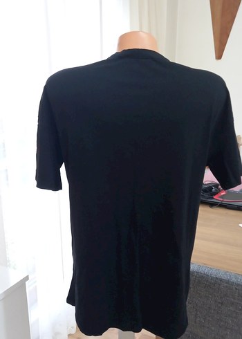 Boncuk Detaylı Siyah V Yaka Mini Bluz - Görsel 4