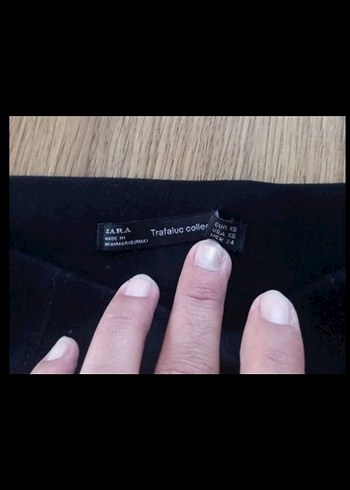 Siyah Fermuarlı Dar Kesim Kadın Tayt - Görsel 3