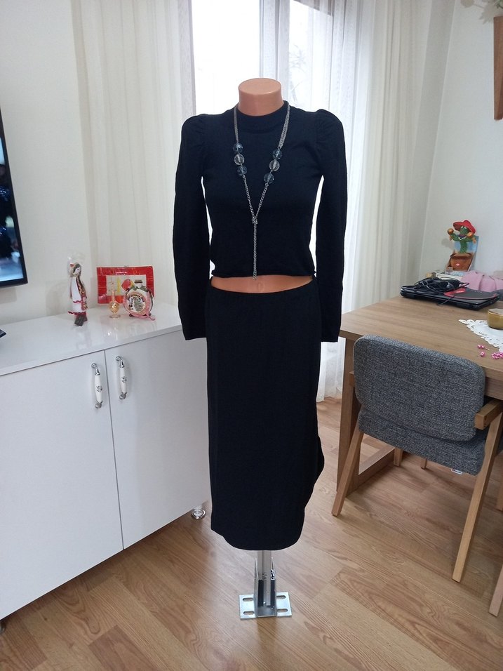 Siyah crop S beden - Görsel 4