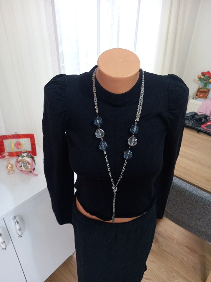 Siyah crop S beden - Görsel 2