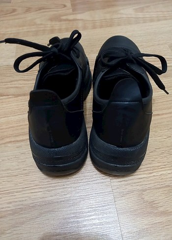 Siyah Platform Topuklu Spor Ayakkabı - Görsel 4