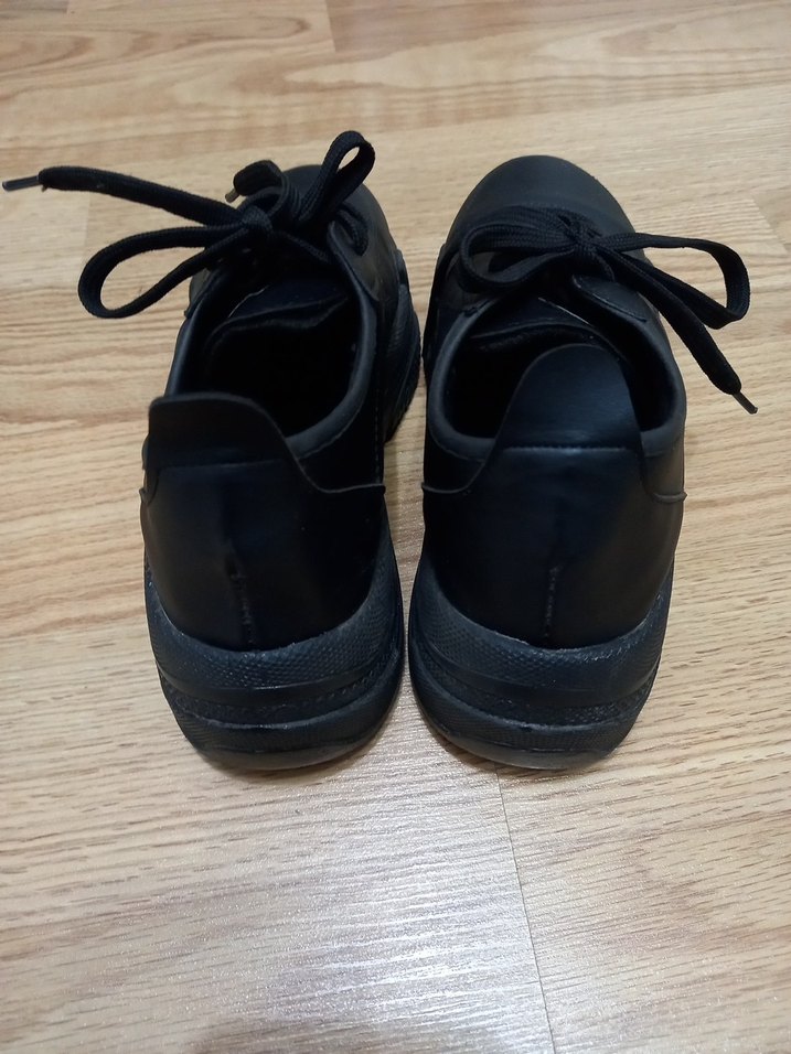 Siyah Platform Topuklu Spor Ayakkabı - Görsel 4