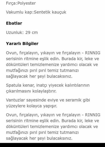 ikea Siyah Plastik Mutfak Temizleme Fırçası - Görsel 5