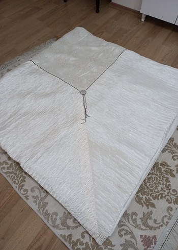 Beyaz Düz Yatak Örtüsü - Görsel 2