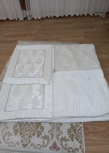 Beyaz Düz Yatak Örtüsü - Görsel 5