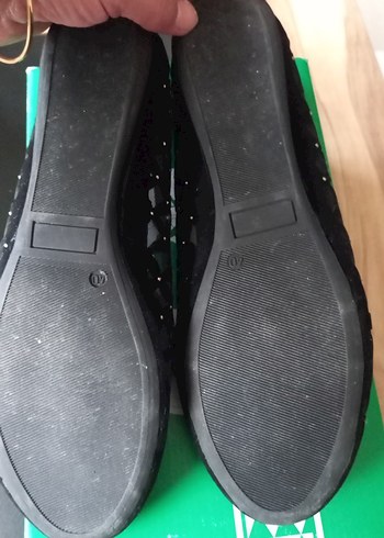 Siyah Pliseli Blok Topuklu Kadın Babet - Görsel 6