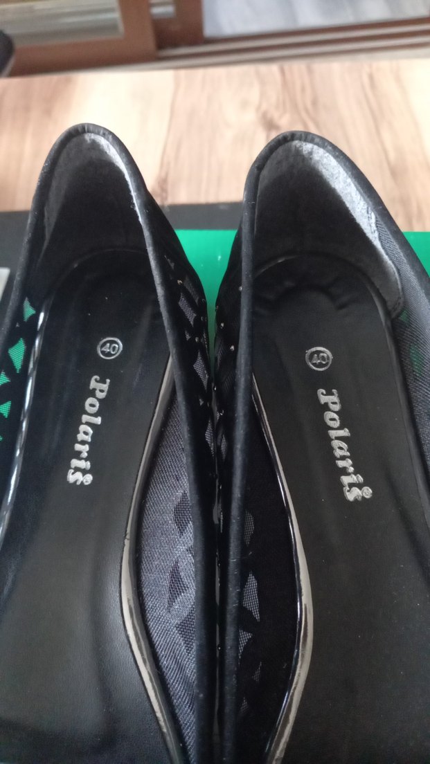 Siyah Pliseli Blok Topuklu Kadın Babet - Görsel 5