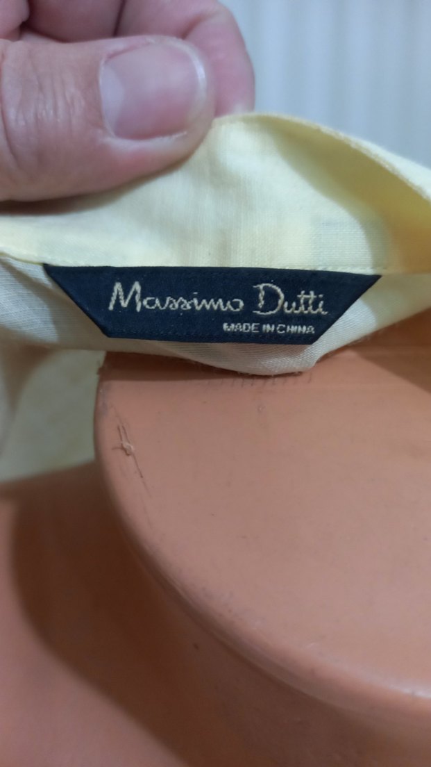 Bej Pamuklu Uzun Kollu Düğmeli Kadın Gömlek - Görsel 3