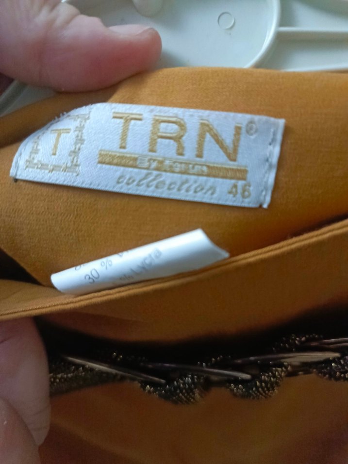 Hardal rengi kemerli uzun etek - Görsel 2