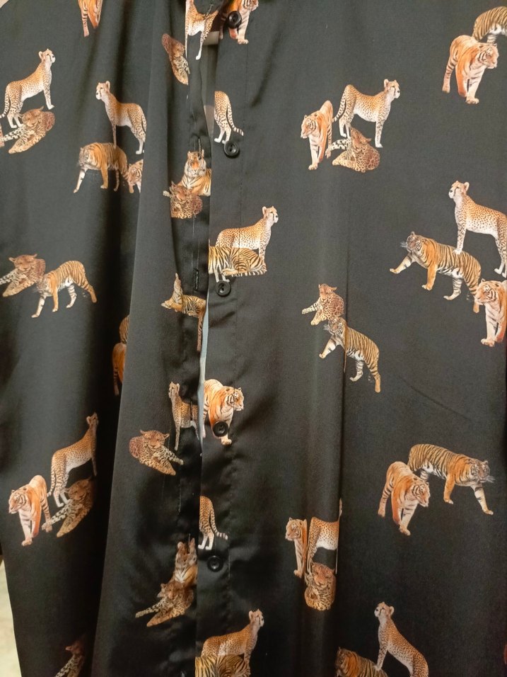 Siyah Desenli Uzun Kollu Bayan Gömlek - Görsel 2