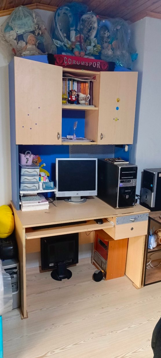 çilek marka genç odası bilgisayar çalışma masası - Görsel 3