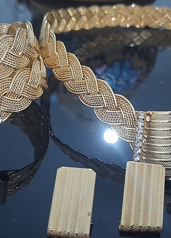 Beden altın Renk İMİTASYON SET