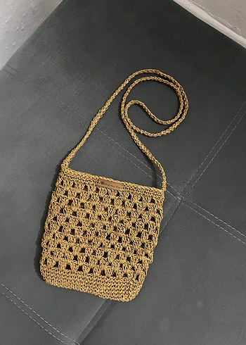 Zara Hasır çapraz askılı çanta telefon çantası