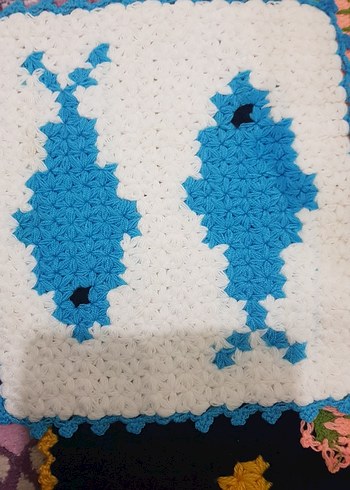 Renkli El Örgüsü Banyo lifleri - Görsel 2