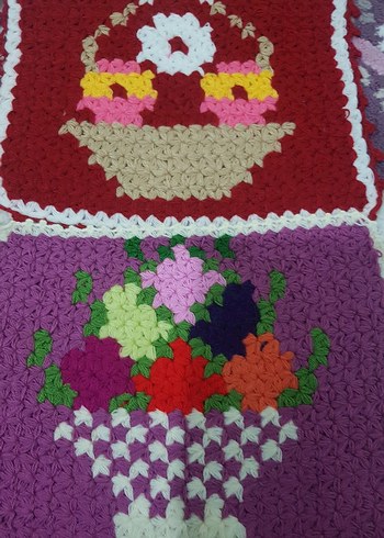 Renkli El Örgüsü Banyo lifleri - Görsel 4